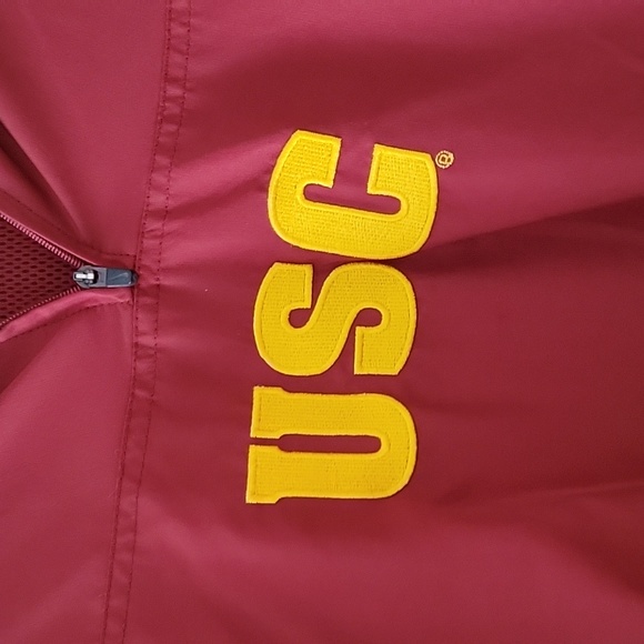 USC Rain Coat Red for Men with hoodie - Picture 2 of 6